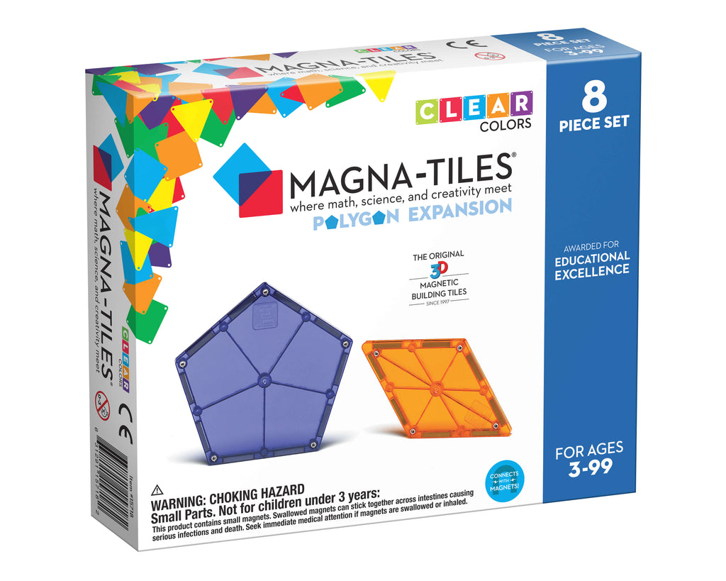 Magna Tiles 8-Piece Polygon Expansion Pack