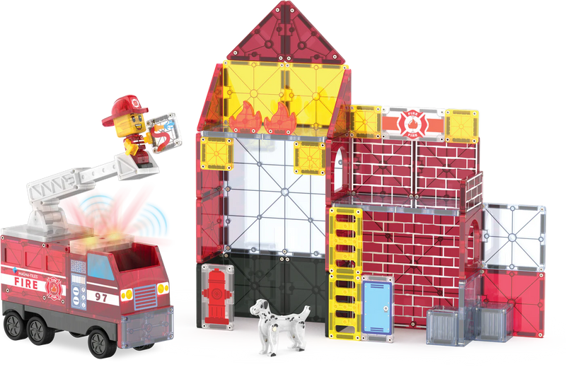 Magna Tiles -  Fire Station 50 Piece Set