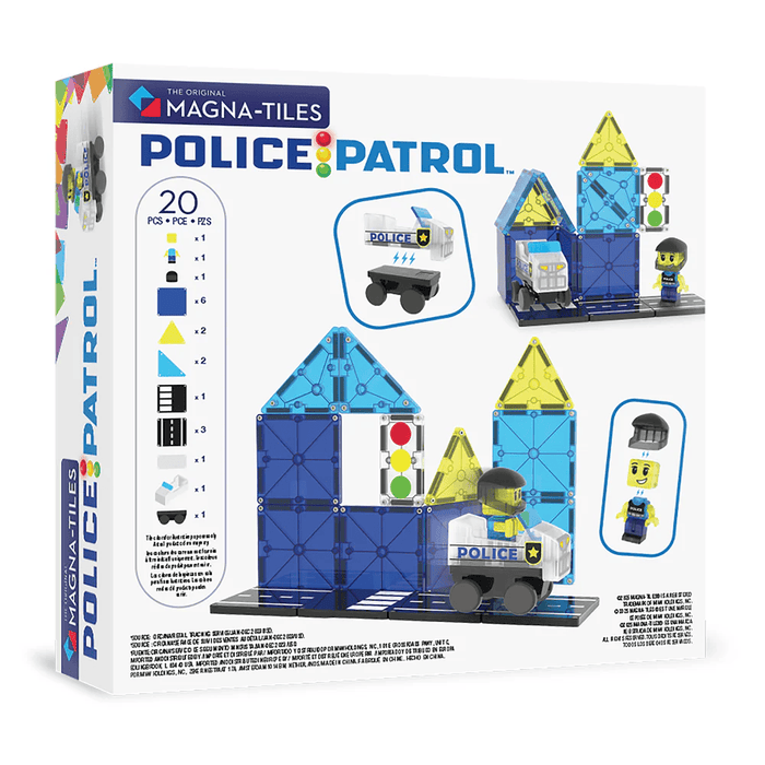Magna Tiles - Police Patrol 20 Piece Set