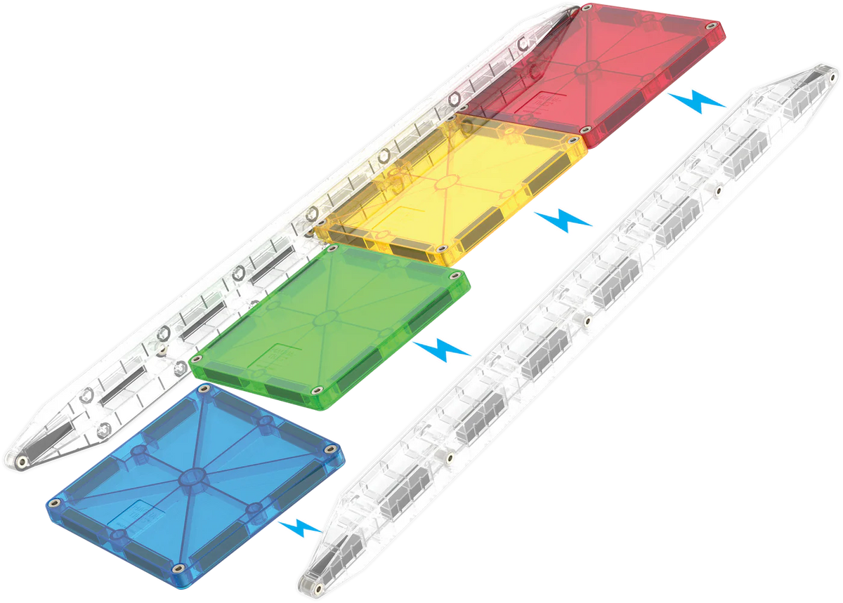 MAGNA-TILES Rail Racers 33-Piece Set