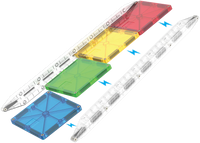 MAGNA-TILES Rail Racers 33-Piece Set