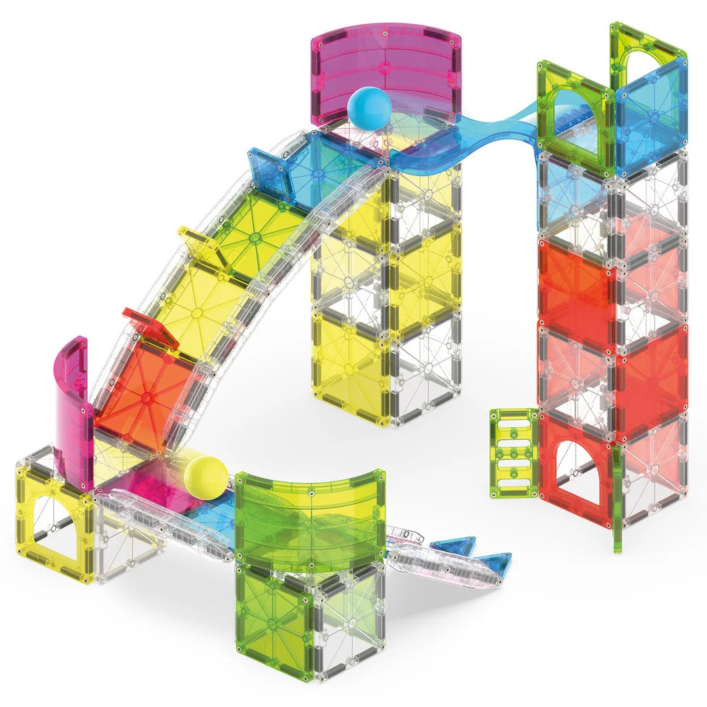 MAGNA-TILES Rail Racers MAX - 80 Piece Set