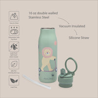 noüka Stainless Steel 16 Oz Drinking Bottle