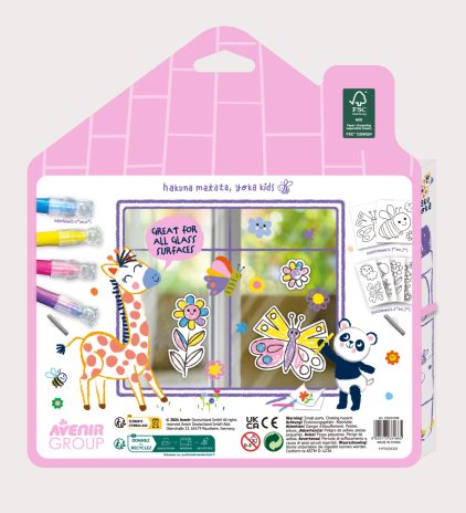 Haku Yoka Play N' Colour Window Art Set