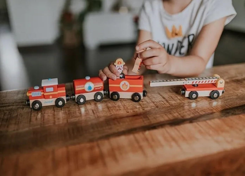 Janod Farm and Firefighter Story Trains