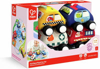 Hape Pull - Back Plush Car Set