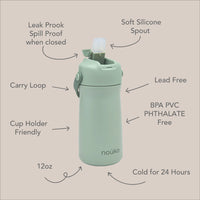 noüka Stainless Steel Drinking Bottle 12 Oz