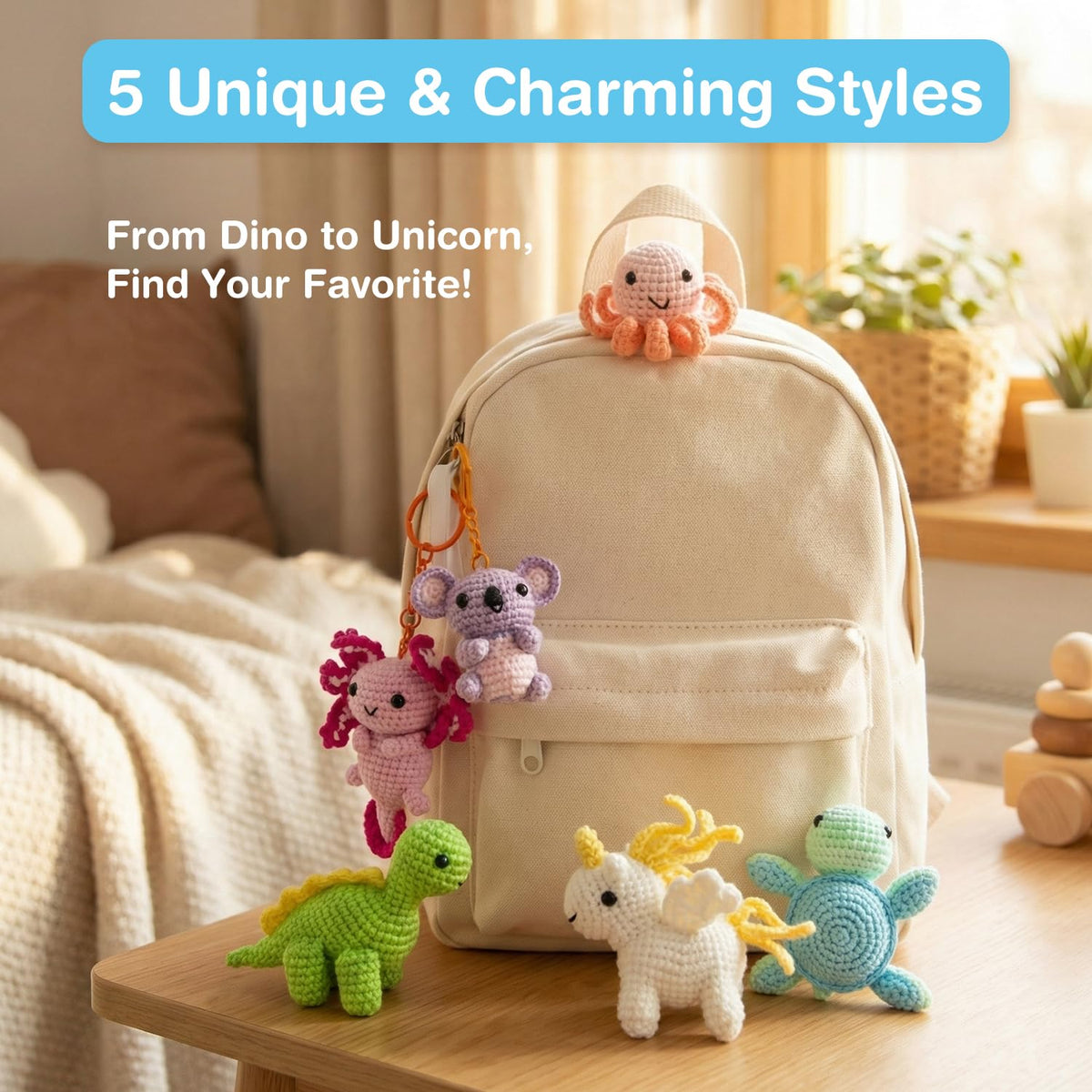 Avenir - Crochet Keychain and Pack Pal