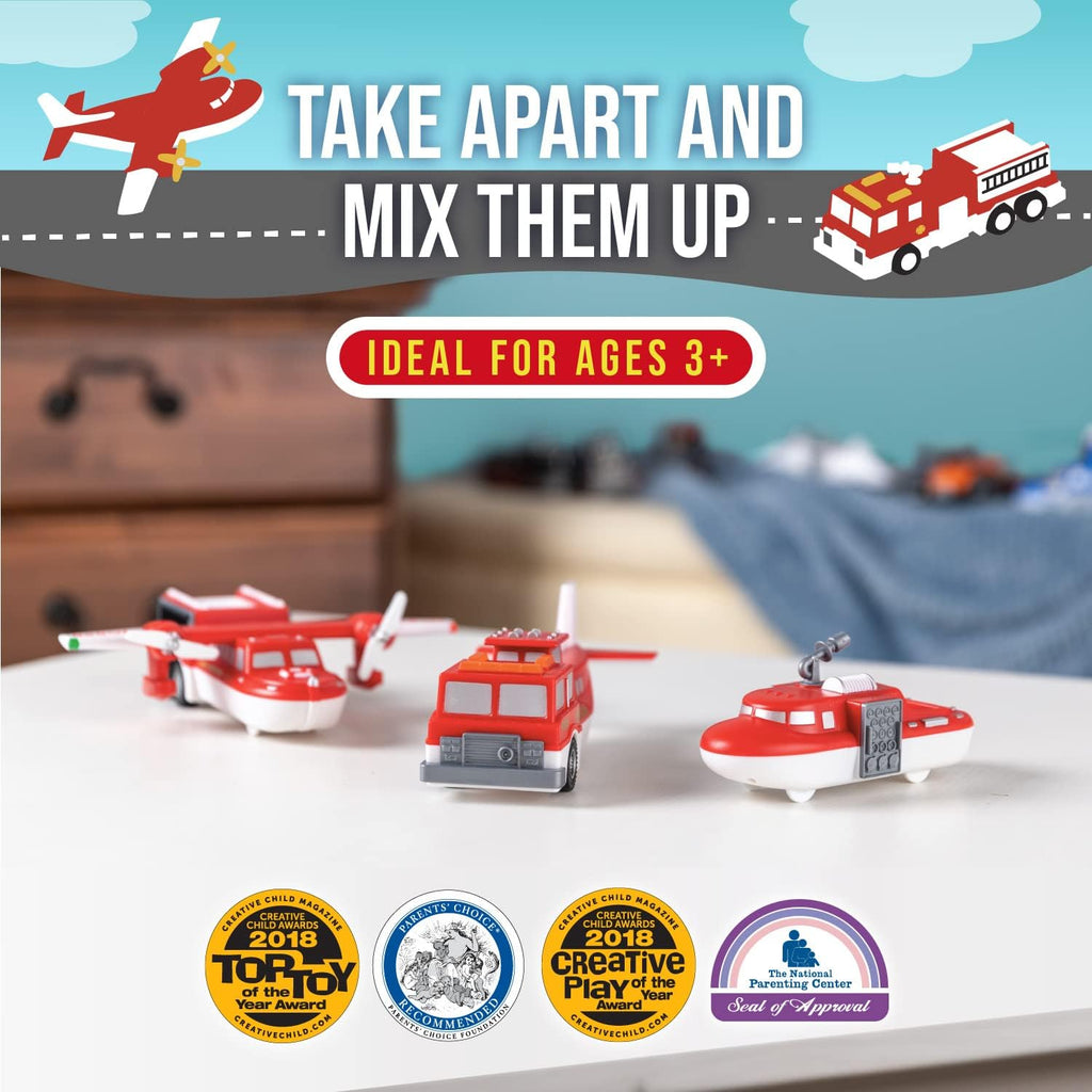 Mix or Match Magnetic Fire and Rescue Vehicles