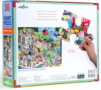 eeboo Friendly Town 36pc Giant Puzzle