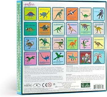 eeBoo Dinosaur Memory and Matching Game