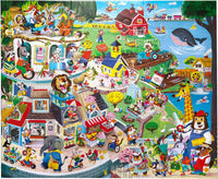 eeboo Friendly Town 36pc Giant Puzzle