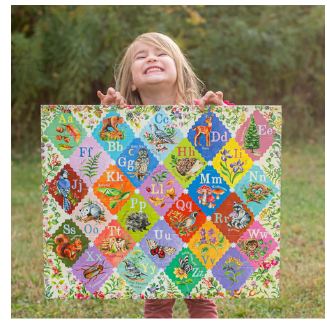 eeBoo A is for Acorn 36pcs Giant Alphabet Puzzle