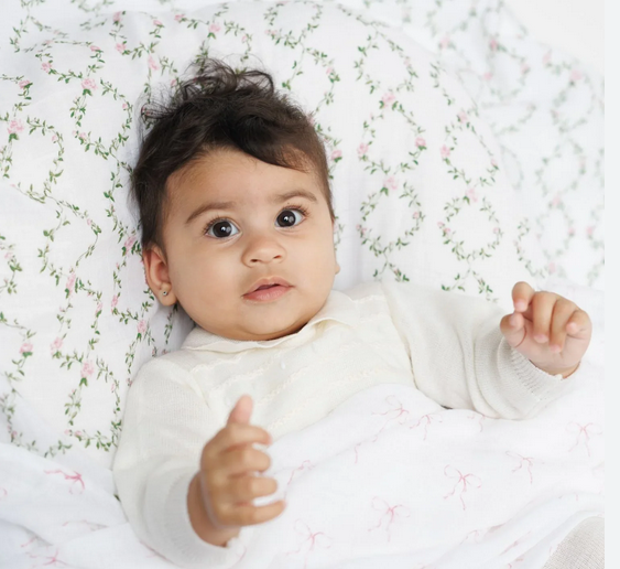 Lulujo Cotton Muslin Swaddles Blanket