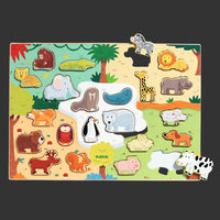 Djeco Wooden 22 Piece Puzzle Board