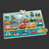 Djeco Wooden 22 Piece Puzzle Board