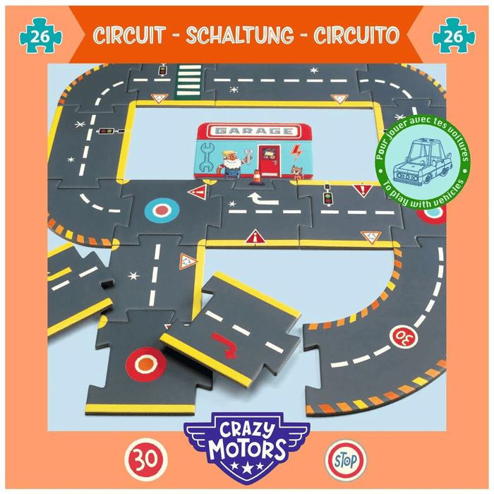 Crazy Motors Giant Circuit Puzzle/26 pcs