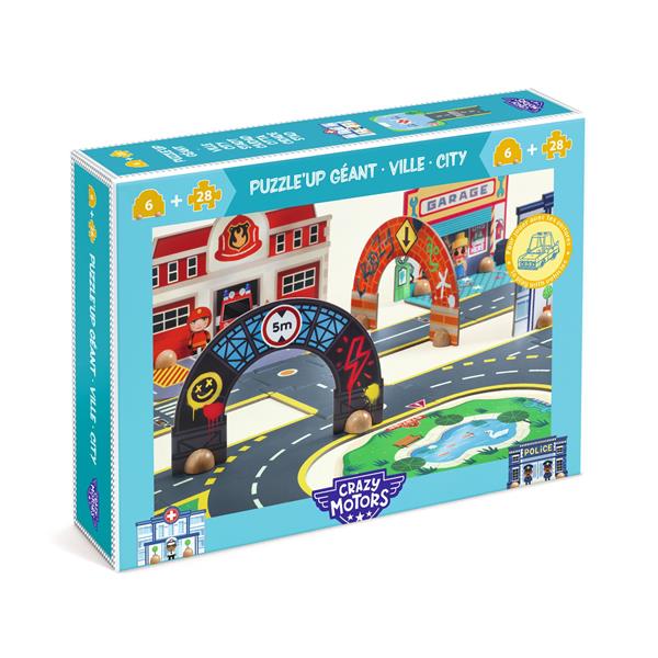 Djeco Crazy Motors Puzzle'Up City