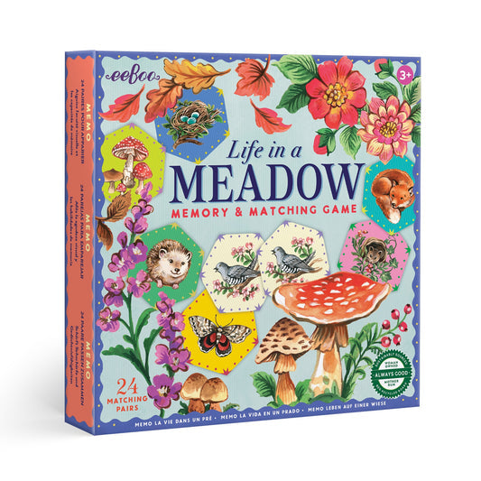 eeBoo Life in a Meadow Memory Game