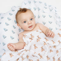 Lulujo Cotton Muslin Swaddles Blanket