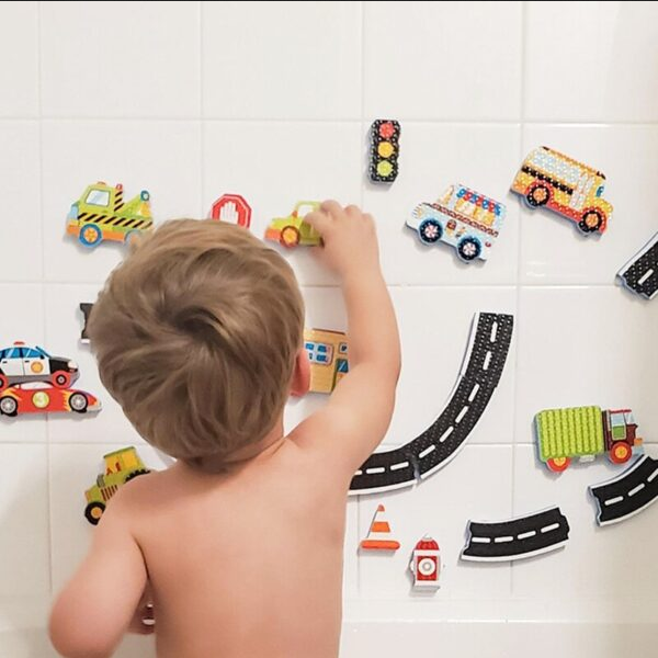 Alex Toys Bath Beep Beep Stickers in The Tub