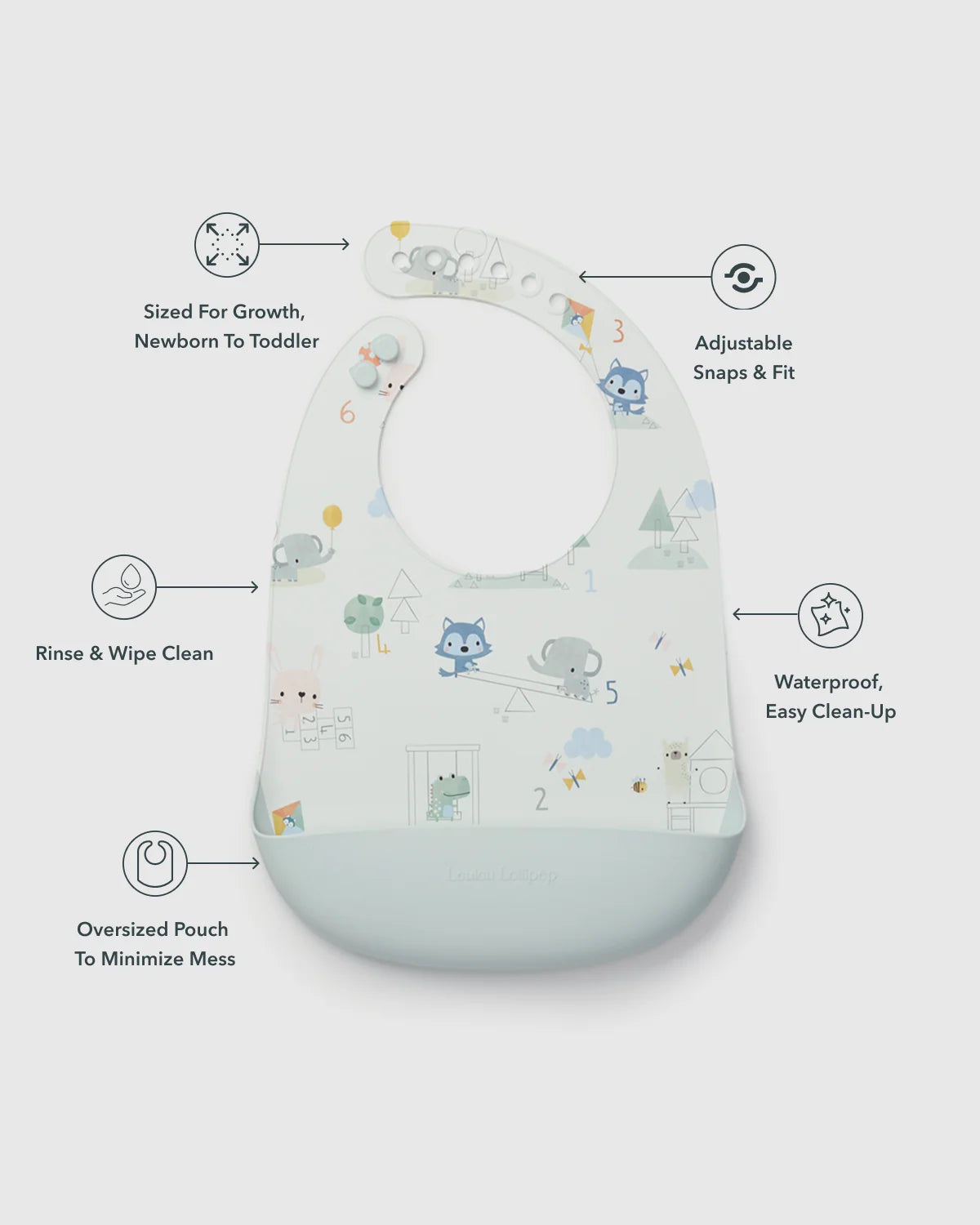 LouLou Lollipop Silicon Bibs