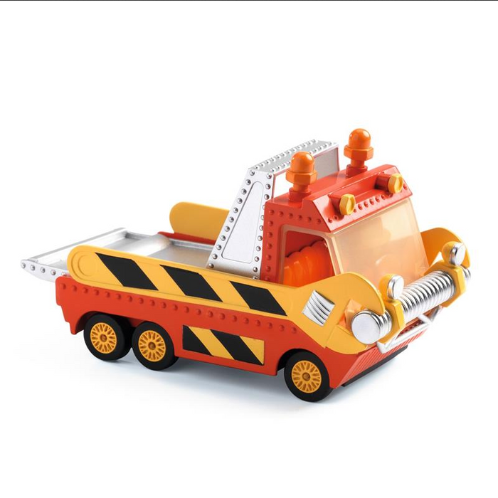 Djeco Crazy Motors Tow Truck and Captain Fire