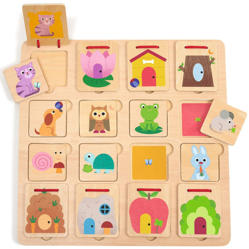 Cabanimo Hide-and-Seek Wooden Matching Game