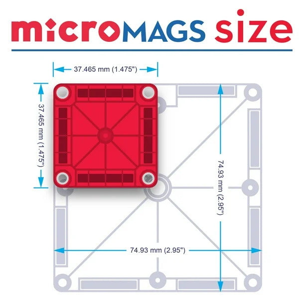 Magna-Tiles Micro Mags 70pcs Set
