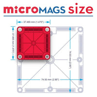 Magna-Tiles Micro Mags 70pcs Set
