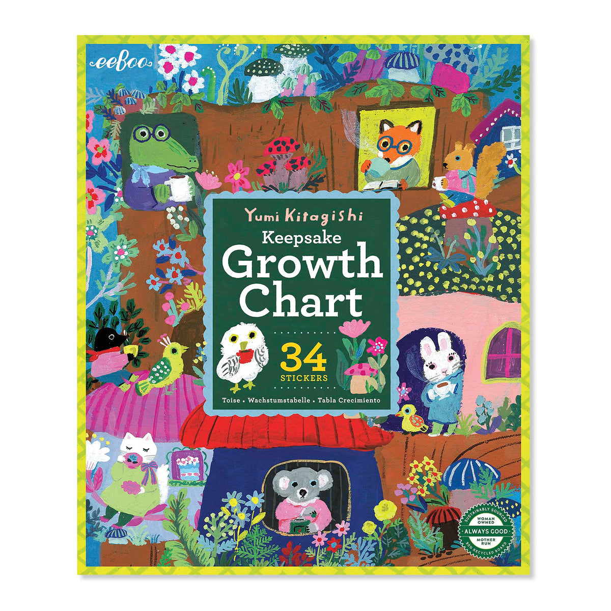 eeBoo Yumi Growth Chart
