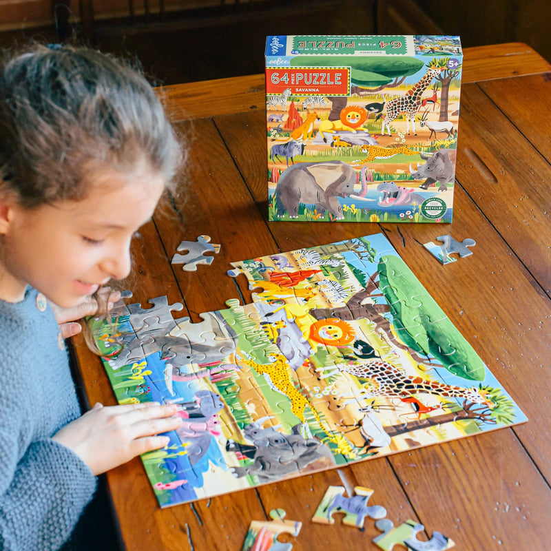 eeBoo 64 Piece Puzzles