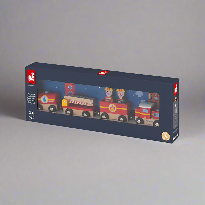 Janod Farm and Firefighter Story Trains