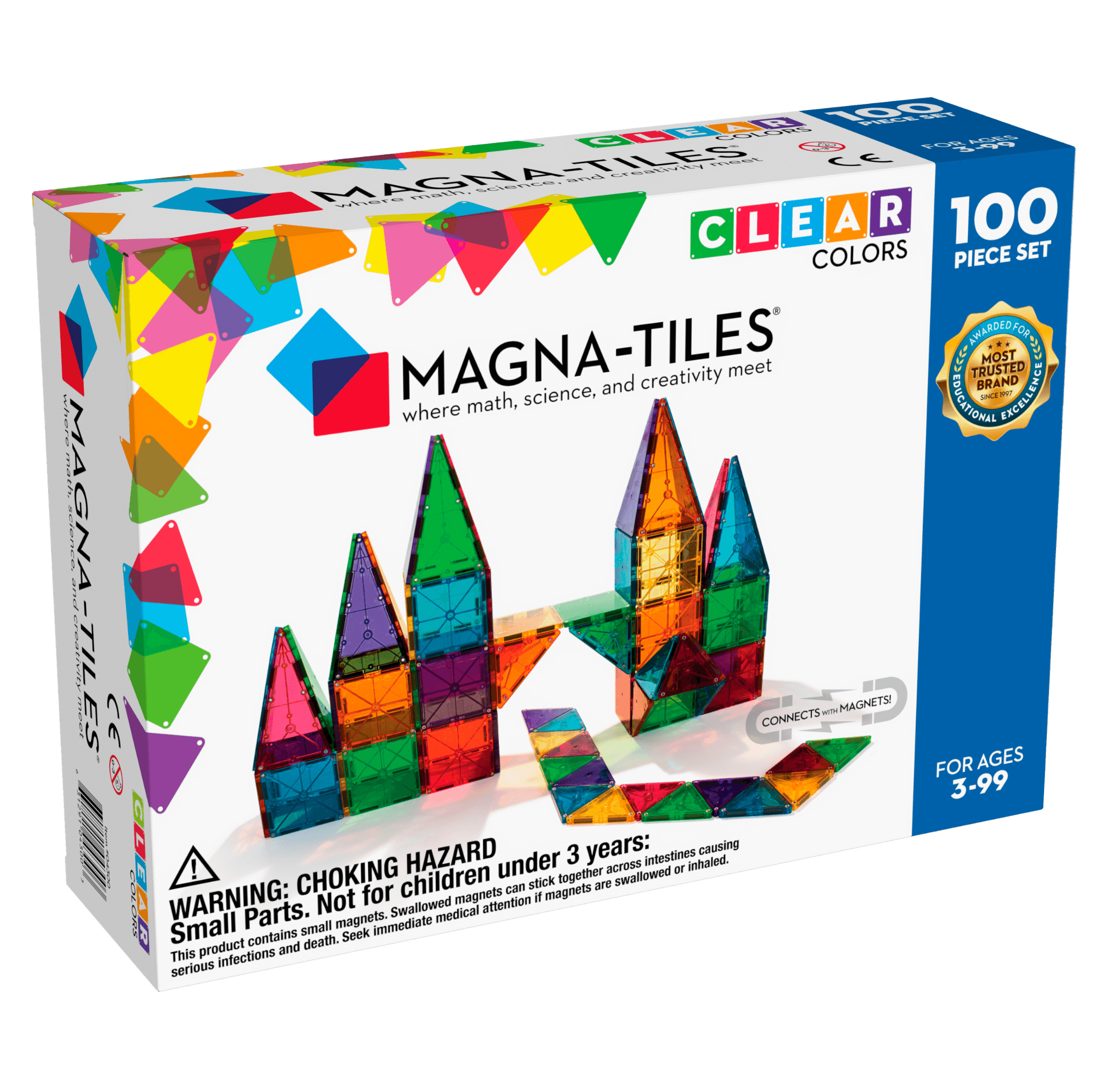 Magna Tiles Classic 100 Piece Set camelot kids