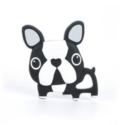 Loulou Lollipop Boston Terrier Teether with Clip