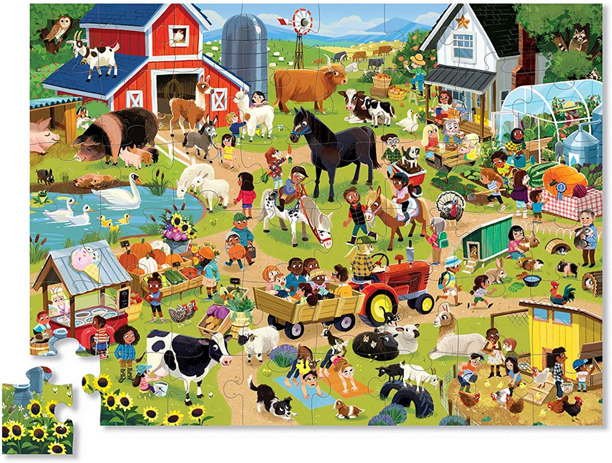 Crocodile Creek 'Day at the Farm/Museum Puzzles / 48 pcs