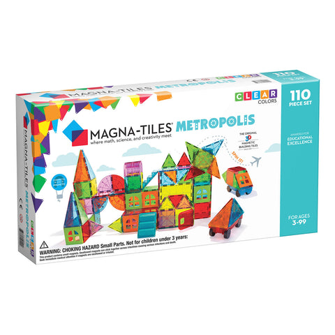 Magna Tiles Clear Colours 100 Pieces Set