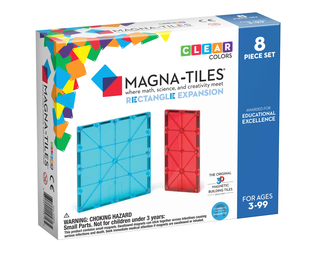 Magna Tiles 8-Piece Rectangle Expansion Pack